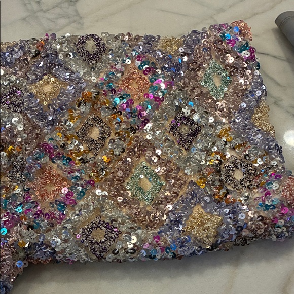 Oversized Sequin Open Cardigan - Picture 10 of 16